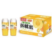 湯姆約客黃桃益生菌杯裝果汁439mlx15