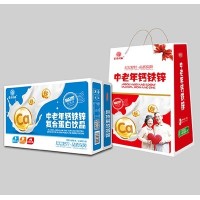 吉慶同福中老年鈣鐵鋅復(fù)合蛋白飲品1x20盒標(biāo)箱