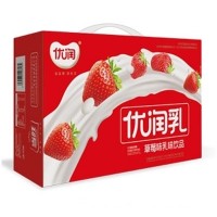 優(yōu)潤(rùn)草莓味乳味飲品箱裝