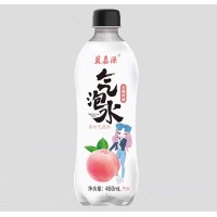 藍嘉源氣泡水瓶裝汽水白桃風味蘇打氣泡水汽水480ml×24