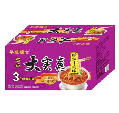 華夏糧倉(cāng)大實(shí)惠酸辣牛肉面