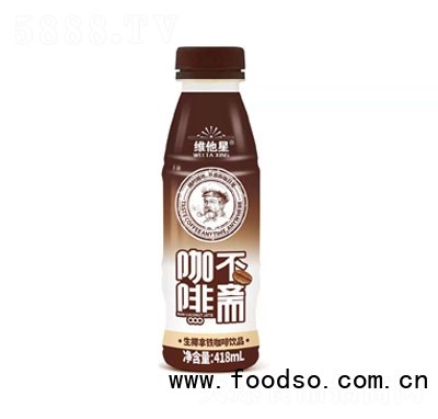 維他星咖啡不齋生椰拿鐵咖啡飲品418ml