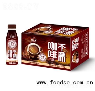 維他星咖啡不齋生椰拿鐵咖啡飲品418mlX15瓶