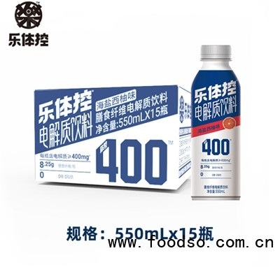 樂體控電解質(zhì)水功能飲料海鹽西柚味550ml×15招商代理商超貨源