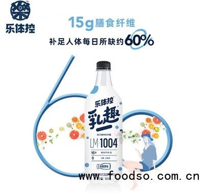 樂體控乳趣高膳食纖維乳酸菌風(fēng)味汽水500ml商超貨源