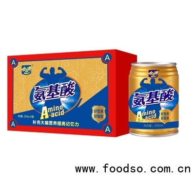 金世寶氨基酸風(fēng)味飲品功能飲料招商代理250ml×24罐