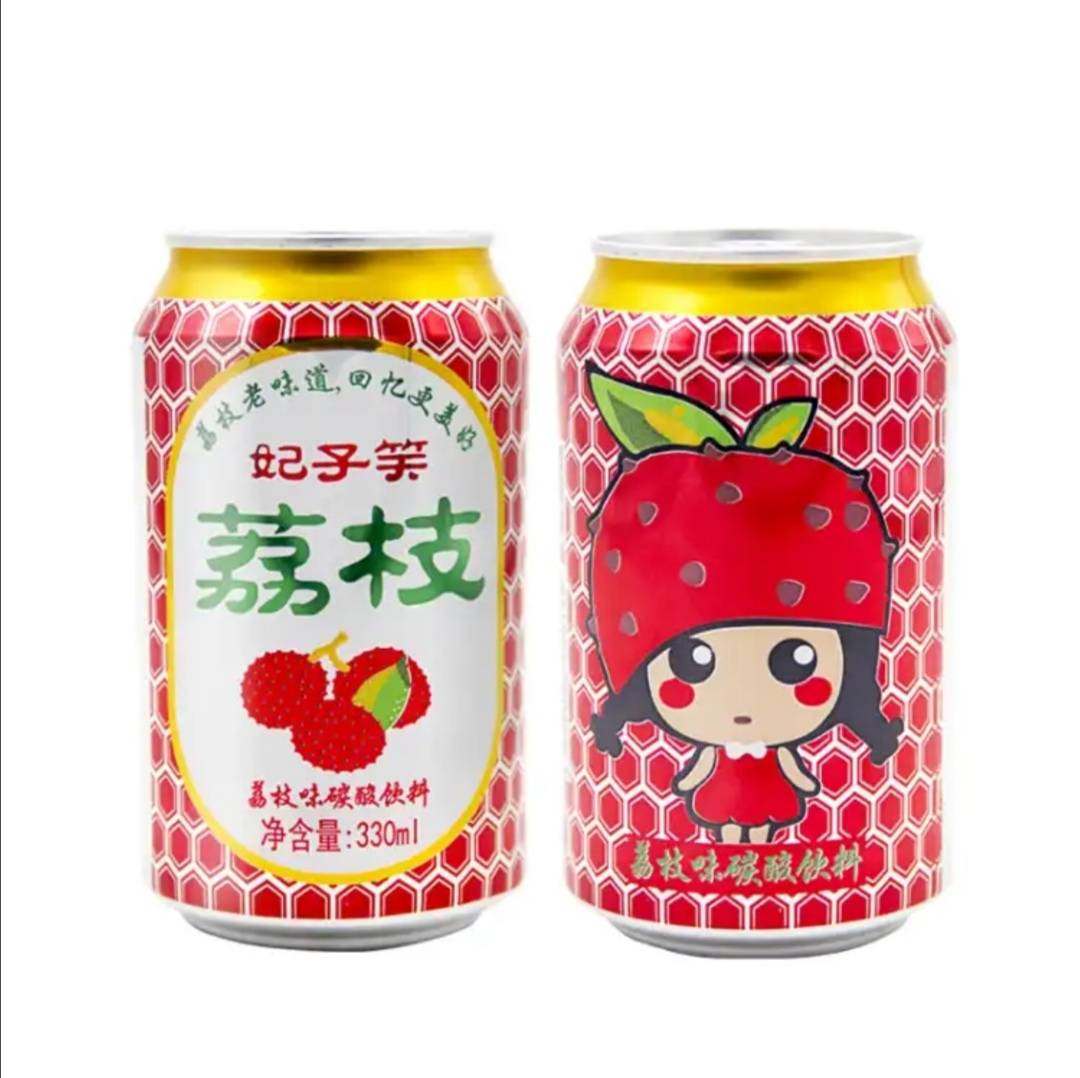 妃子笑荔枝碳酸飲料330ml