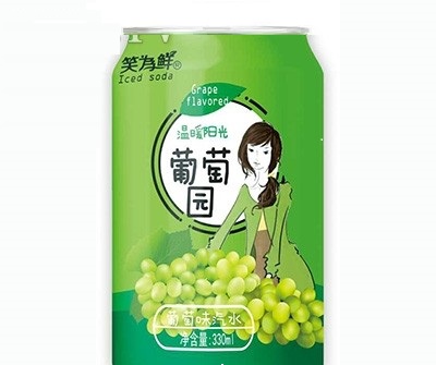 笑為鮮葡萄園葡萄味汽水330ml