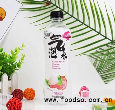 歡簡(jiǎn)蘇打氣泡水荔枝味夏季汽水招商