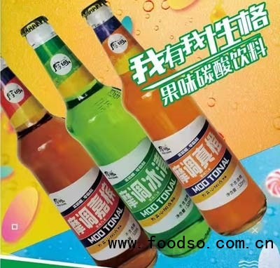 摩調(diào)果味碳酸飲料招商代理汽水玻璃瓶裝商超貨源