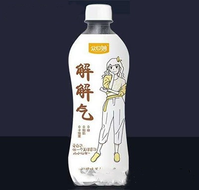 眾口妙解解氣檸檬味蘇打氣泡水480ml