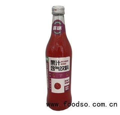 喜璐果汁樹莓汁碳酸飲料含氣飲料380ml