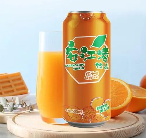 安江凌橙子味碳酸飲料500ml