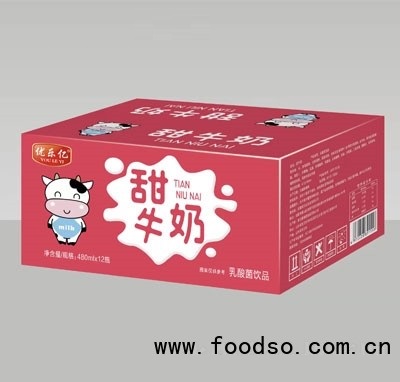 優(yōu)樂(lè)億甜牛奶乳酸菌飲品480mlX12