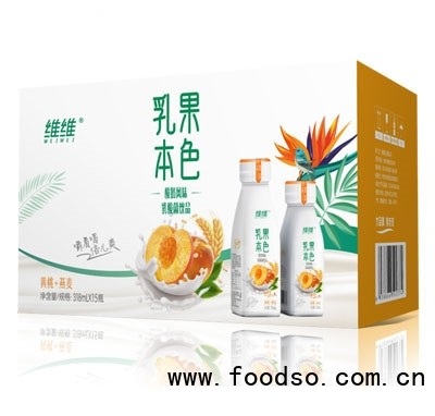 維維乳果本色酸奶風(fēng)味乳酸菌飲品（黃桃+燕麥）