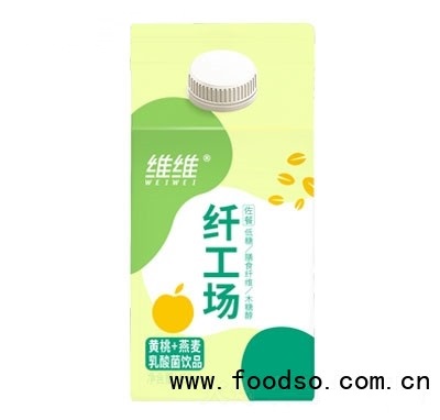 維維纖工場(chǎng)黃桃+燕麥乳酸