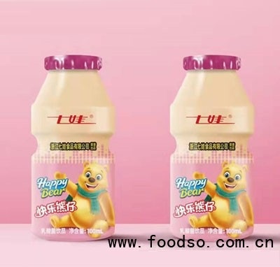 七娃快樂熊仔乳酸菌飲品紅瓶100ml