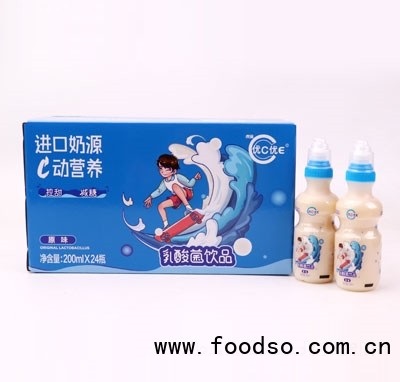 虎潤優(yōu)C優(yōu)E乳酸菌飲品原味200mlX24