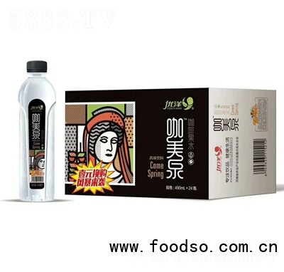 優(yōu)洋咖美泉咖啡果水風(fēng)味飲料490mlX24瓶招商代理