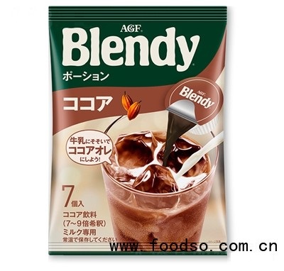 昊記日本進口AGF-blendy濃縮膠囊可可咖啡速溶代餐冰咖啡飲料