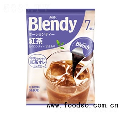 昊記日本進(jìn)口AGF-blendy濃縮膠囊紅茶飲料速溶代餐冰咖啡飲料