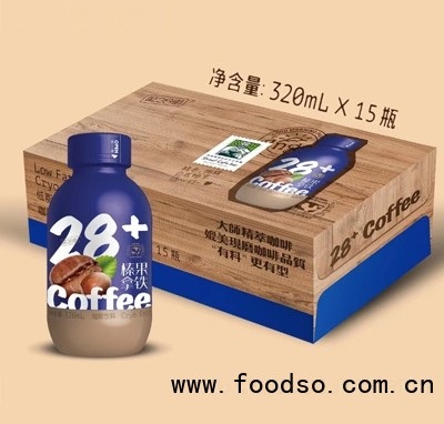 第28街咖啡味飲料榛果拿鐵320ml代理