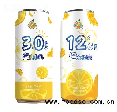 錚汽果園橙味氣泡果汁500ml