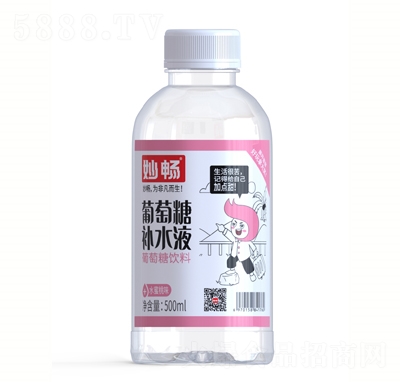 妙暢葡萄糖飲料水蜜桃味500ml