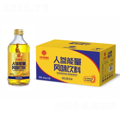 沖鋒槍人參能量風(fēng)味飲料維生素風(fēng)味360glX15瓶