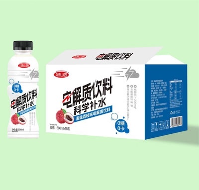 綠山園電解質(zhì)飲料功能飲料海鹽荔枝味500ml×15