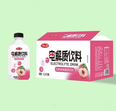 綠山園電解質(zhì)飲料功能飲料白桃味1L×12