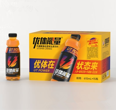 優(yōu)體能量?；撬釓娀途S生素飲料610mlX15