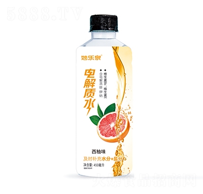 妙樂(lè)泉電解質(zhì)水飲料西柚味450毫升