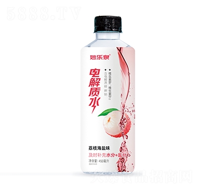 妙樂(lè)泉電解質(zhì)水飲料荔枝海鹽味450毫升