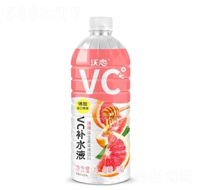 沃戀西柚維生素果味飲料1L