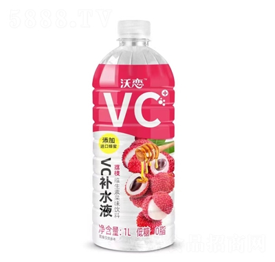 沃戀荔枝維生素果味飲料1L