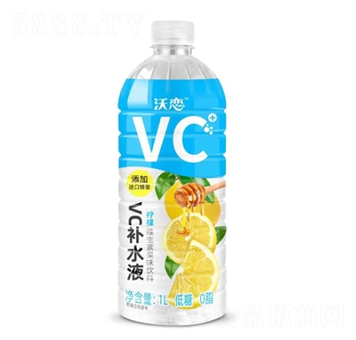 沃戀檸檬維生素果味飲料1L