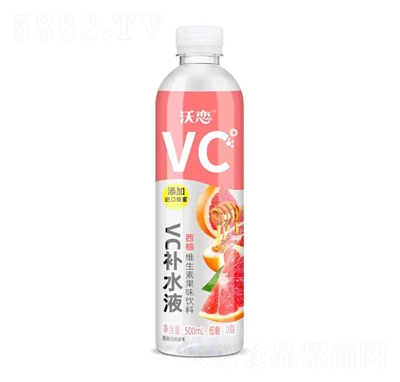 沃戀西柚維生素果味飲料500ml