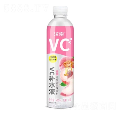 沃戀蜜桃維生素果味飲料500ml