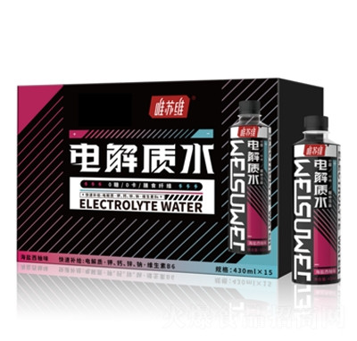 唯蘇維電解質(zhì)水飲品海鹽西柚味430mlX15瓶