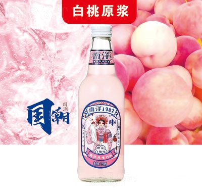 南洋1982風(fēng)味汽水白桃味碳酸飲料358ml