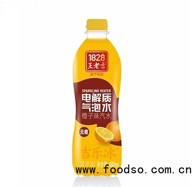 王老吉電解質(zhì)氣泡水橙子味汽水480ml