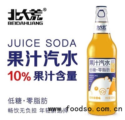 北大荒果汁汽水經(jīng)典香橙味500ml