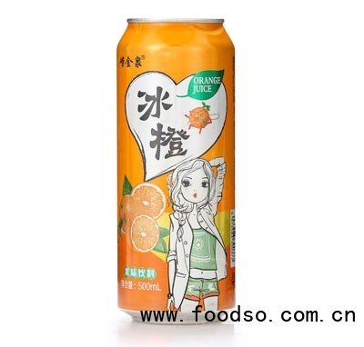 嶗金泉冰橙果味飲料代理500ml