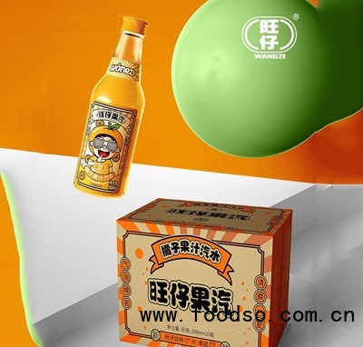 旺仔橘子果汁汽水358ml夏季飲品招商代理