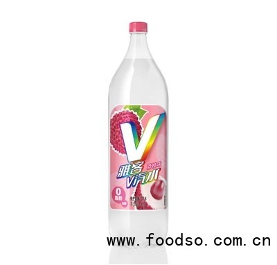 雅客V汽水維生素果汁汽水1.6L荔枝味