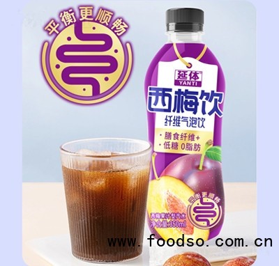 延體西梅果汁型汽水350ml