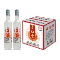 大圓磨砂老白干42度白酒招商整箱裝500mlx12瓶