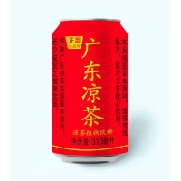 廣東涼茶植物飲料招商310ml紅罐涼茶華雄涼茶