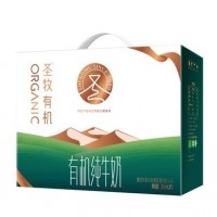 圣牧有機純牛奶品醇全脂滅菌乳利樂苗條裝200ml×10包